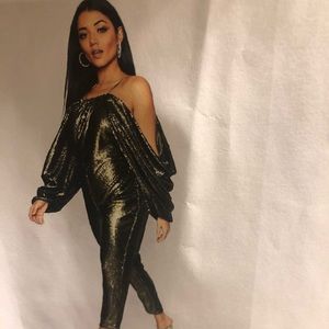 Brand new Batwing Sequin Jumpsuit